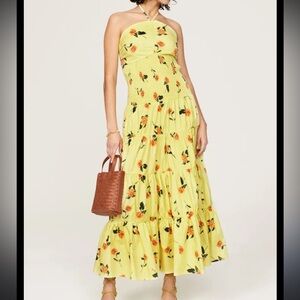 Koko & Mason Yellow floral Maxi Dress